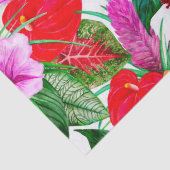 Papier Mousseline Le paradis côtier fleurit (Détail)