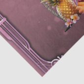 Papier Mousseline Le paradis rose, un flamant doux (Détail)