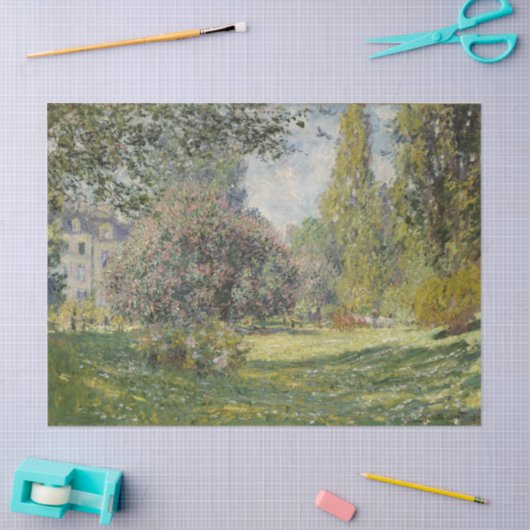 Papier Mousseline Le Parc Monceau - Claude Monet (Artisanat)