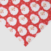 Papier Mousseline Le Père Noël en Casquette rose Noël (Détail)