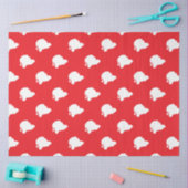 Papier Mousseline Le Père Noël en rouge (Artisanat)