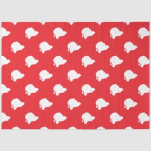 Papier Mousseline Le Père Noël en rouge
