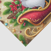 Papier Mousseline Le Père Noël Festif à Sleigh (Détail)