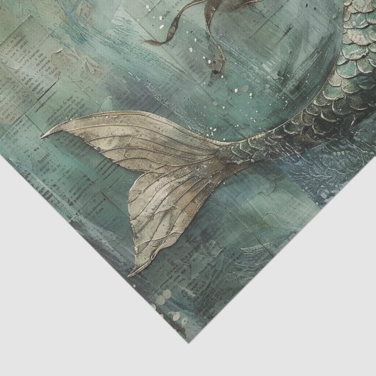 PAPIER MOUSSELINE LE PETIT DÉCOUPAGE MERMAID (Détail)