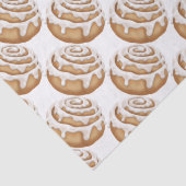 Papier Mousseline Le petit pain de cannelle a glacé le papier de (Détail)