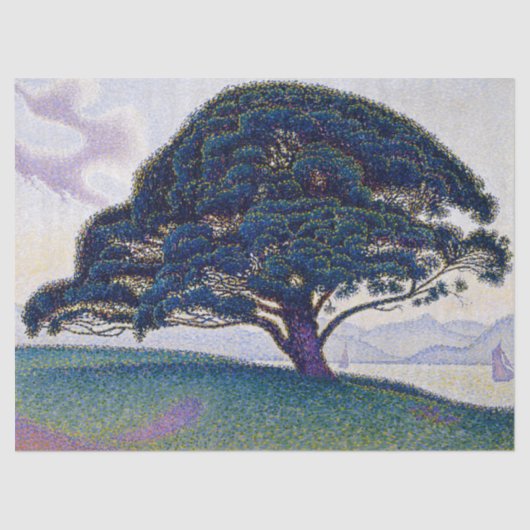Papier Mousseline Le pin Bonaventure - Paul Signac (Recto)