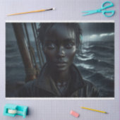 Papier Mousseline Le pirate afro-américain sur une page de découpage (Artisanat)