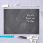 Papier Mousseline Le plus grand cadeau d'enseignant de Chalkboard De (Artisanat)