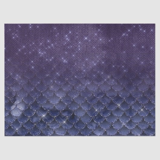 Papier Mousseline Le poisson mauve se déverse sous une étoile (Recto)