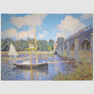 Papier Mousseline Le pont d'Argenteuil, Monet