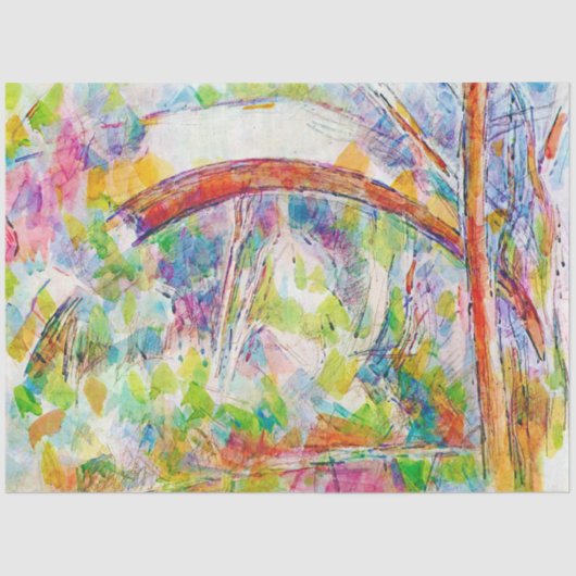 Papier Mousseline Le pont, Paul Cezanne (Recto)