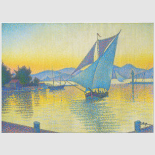 Papier Mousseline Le port au coucher du soleil, Signac
