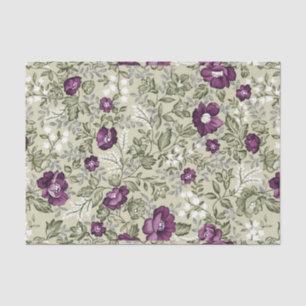 Papier Mousseline Le pourpre fleurit floral feuillu d'arrière - plan