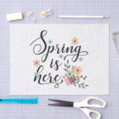 Papier Mousseline le printemps est là (Artisanat)