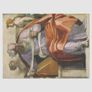 Papier Mousseline Le Prophète Joel, Chapelle Sixtine par Michel-Ange