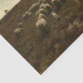 Papier Mousseline Le retour du troupeau, Laren par Anton Mauve (Détail)