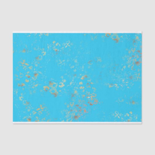 Papier Mousseline Le rêve de Sirène Romantique Turquoise (Recto)