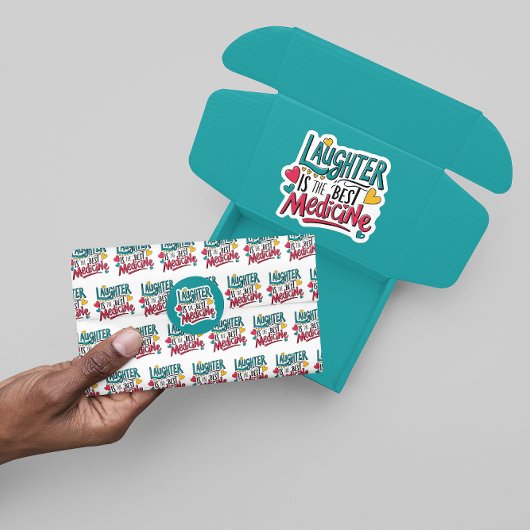 Papier Mousseline Le rire est le meilleur papier de tissus de médeci