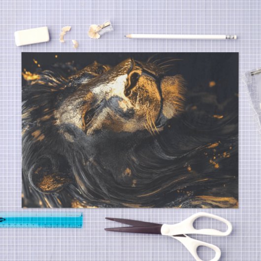 Papier Mousseline Le roi Lion noir1 (Artisanat)