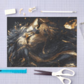 Papier Mousseline Le roi Lion noir2 (Artisanat)