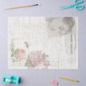 Papier Mousseline Le rose (Artisanat)