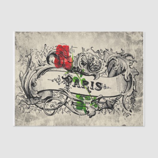 Papier Mousseline Le Rose de Paris (Recto)