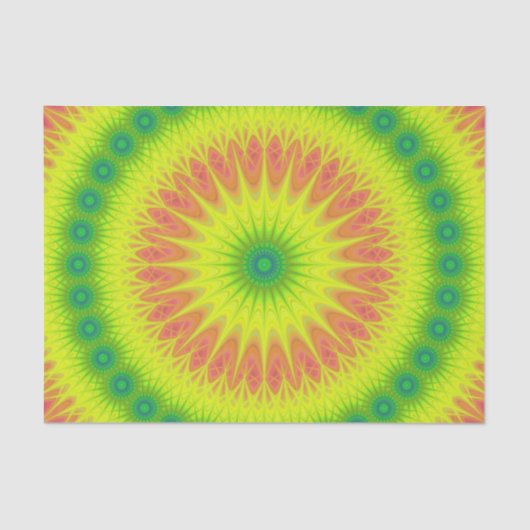 Papier Mousseline Le soleil floral (Recto)