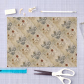 PAPIER MOUSSELINE LE SOLEIL, LA LUNE ET BASILISE ANCIEN PARCHEMENT (Artisanat)