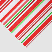 Papier Mousseline Le sucre de canne barre les rayures de fête vertes (Détail)