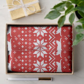 Papier Mousseline Le teckel silhouette le motif de Noël (Cadeau)