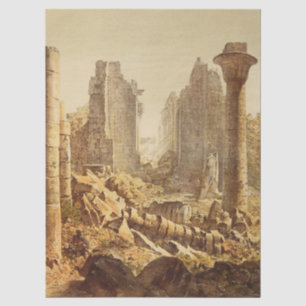 Papier Mousseline Le temple de Karnak en Egypte