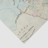 Papier Mousseline Le Texas des Etats-Unis d'Amérique (Détail)