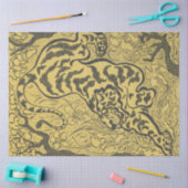Papier Mousseline Le tigre dans la jungle (animal sauvage) (par Paul (Artisanat)