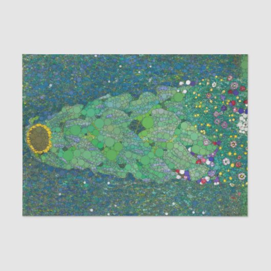 Papier Mousseline Le tournesol, points d'infini par Gustav Klimt (Recto)