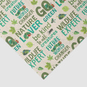 Papier Mousseline Le très affamé Caterpillar Future World Change (Détail)