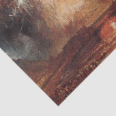Papier Mousseline Le Vésuve en éruption par J.M.W. Turner (Détail)