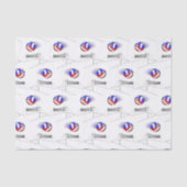 Papier Mousseline Le Volley-ball Survole Le Net (Recto)