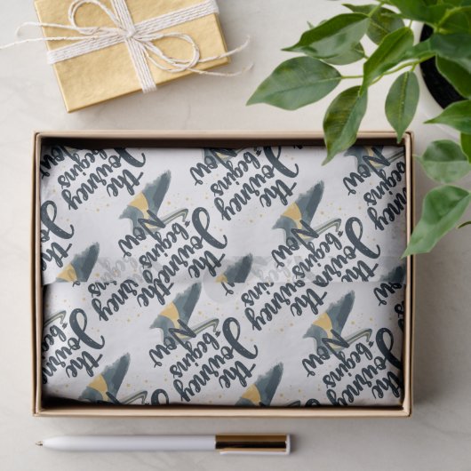 Papier Mousseline Le voyage commence maintenant (Cadeau)