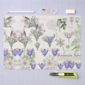 Papier Mousseline Le Windflower français de Nouveau d'art fleurit le (Artisanat)