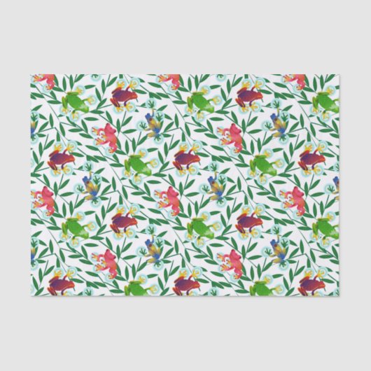 Papier Mousseline Leap Frog Bamboo Rainforest (Recto)