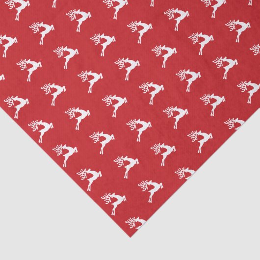 Papier Mousseline Leaping Reindeer Motif (Détail)