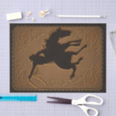 Papier Mousseline Leather Western Wild West Cowboy fête d'anniversai (Artisanat)