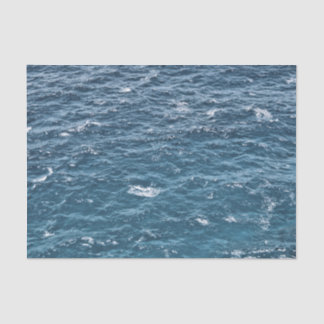 Papier Mousseline L'eau bleue nautique d'océan