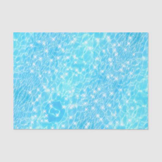 Papier Mousseline L'eau bleue ondule les textures d'eau nautique mod (Recto)