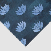 Papier Mousseline L'eau coule sur la déco bleue foncée (Détail)