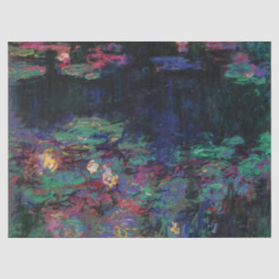 Papier Mousseline L'EAU MENSONGE VERT ÉTANG Claude Monet Flore foncé