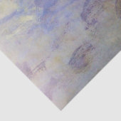 Papier Mousseline L'EAU MENSONNE EN BLEU ROSE PAR Claude Monet (Détail)