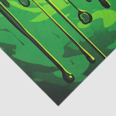 Papier Mousseline Lecteurs de peinture Abstraits colorés (12) (Détail)