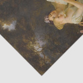 Papier Mousseline Lecture de la Gazette par Marguerite Gerard (Détail)