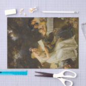 Papier Mousseline Lecture de la Gazette par Marguerite Gerard (Artisanat)